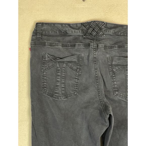 Tripp Nyc Jeans Womens 14R Black Skinny Slim Mid Rise Stretch Denim Punk Metal - Picture 8 of 10